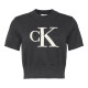 Calvin Klein Γυναικεία πλεκτή μπλούζα Monologo Cropped Jumper